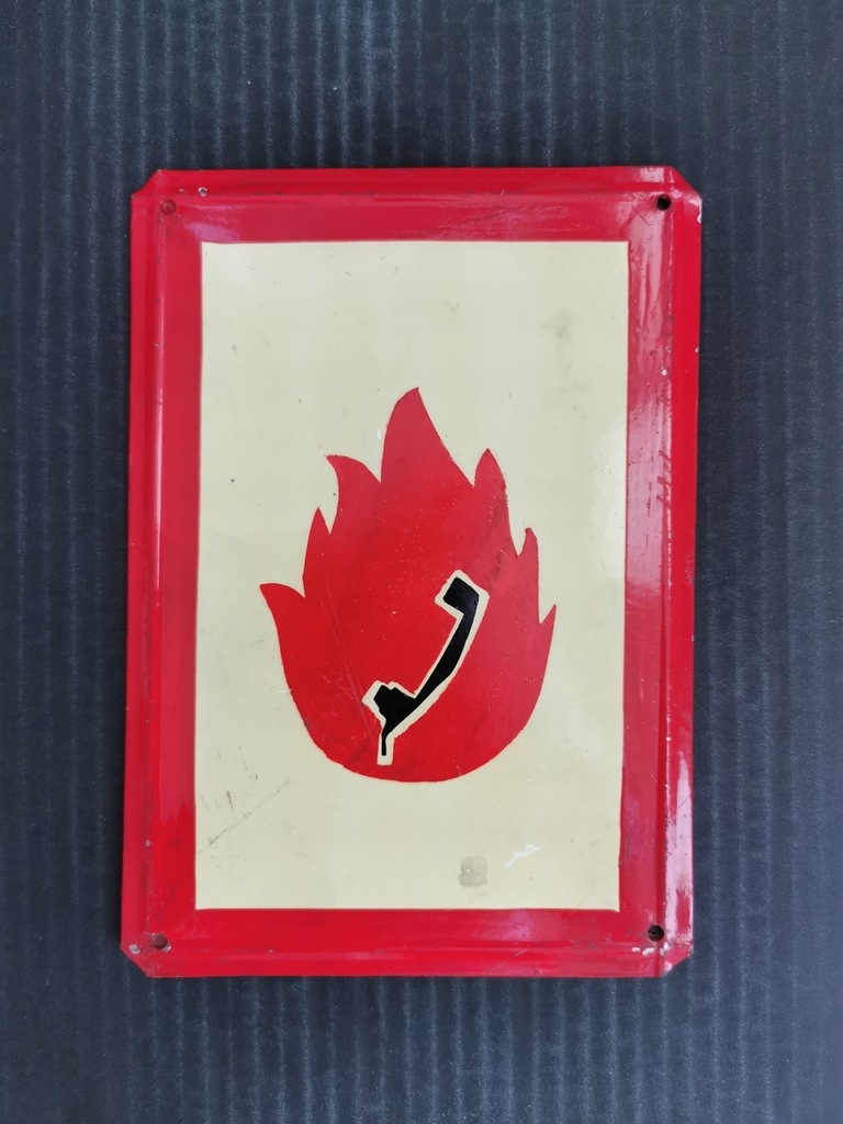 Tablica Straż Pożarna Telefon Alarmowy -1-