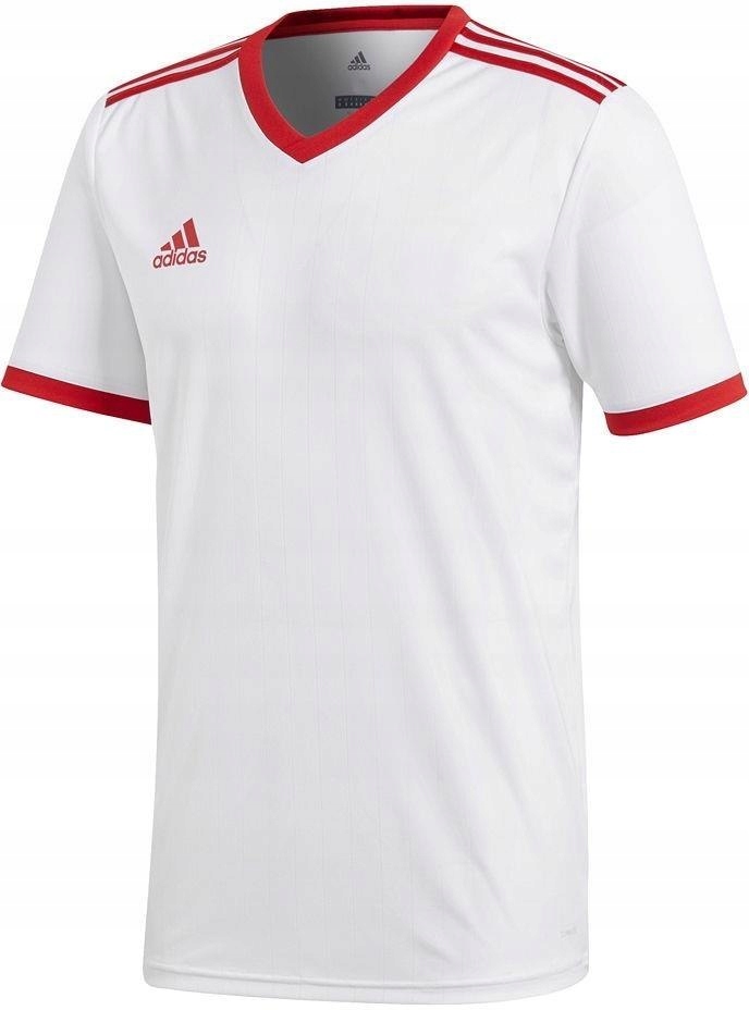 Koszulka męska adidas Tabela 18 Jersey bialo czerw