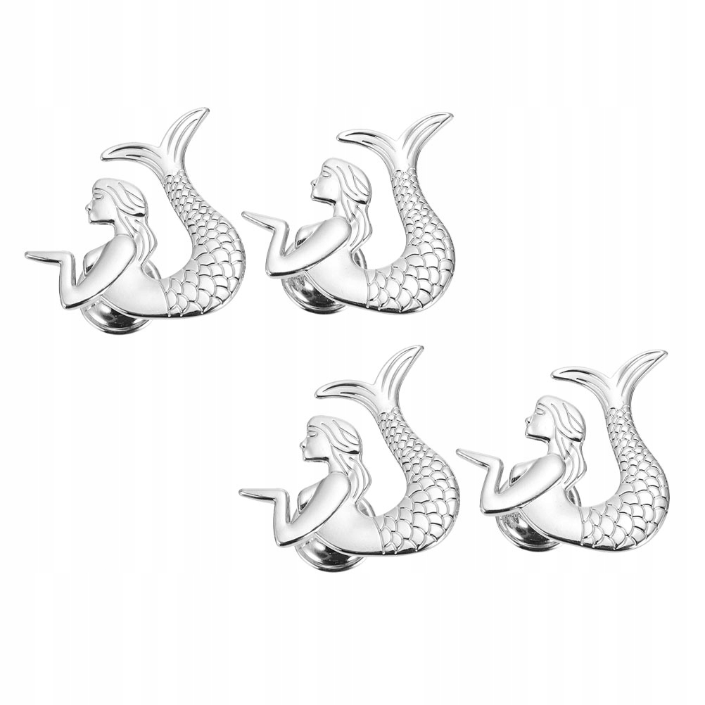 4pcs Cabinet Handles Mermaid Shape Drawer Kno