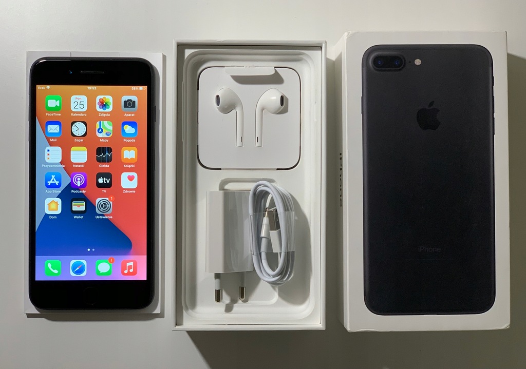 iPhone 7 Plus Black 32GB STAN IDEALNY, JAK NOWY!!