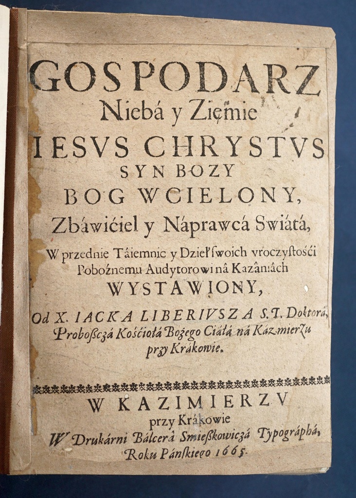 1665 GOSPODARZ NIEBA Y ZIEMIE IESUS CHRYSTUS