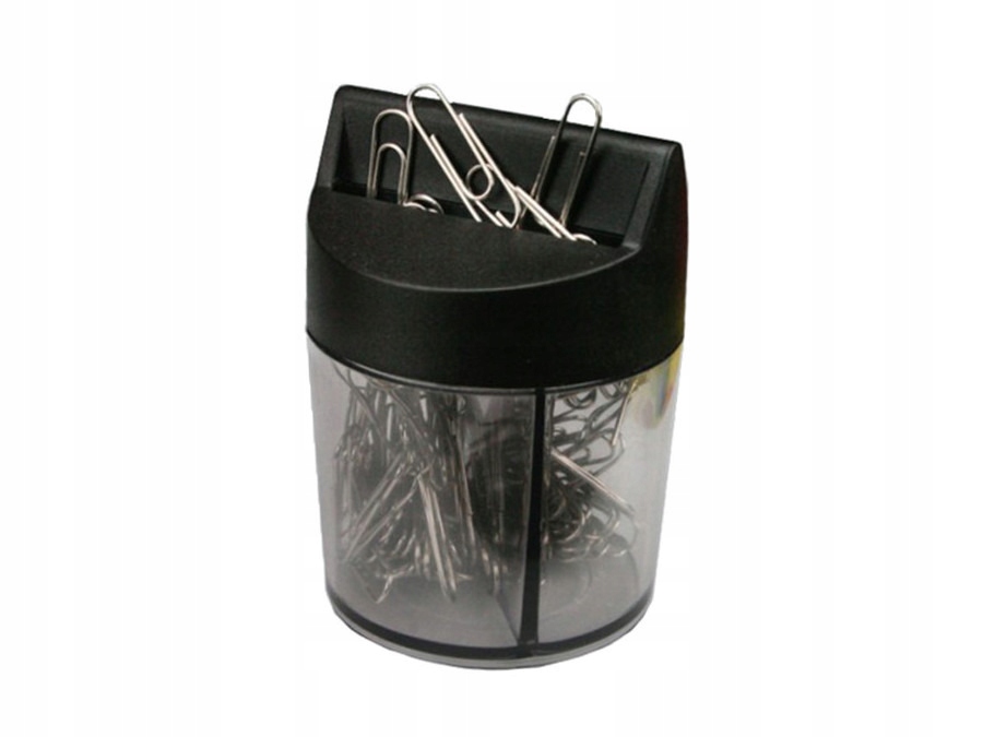 Spinacze 28mm srebrne w pudełku magnetycznym 127592 Titanu