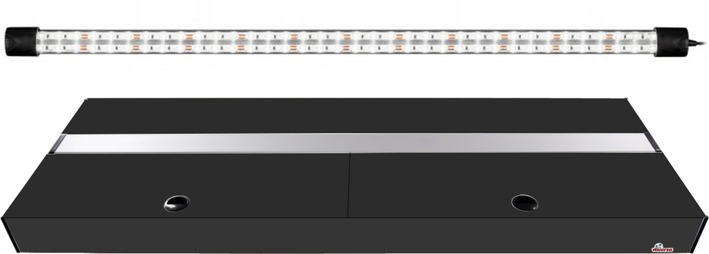 DIVERSA Pokrywa Platino LED 100x50cm 1x20W Czarny