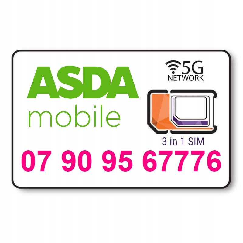 SIM UK ASDA Mobile lepsza od SMARTY i VOXI AKTYWNA 12176945941