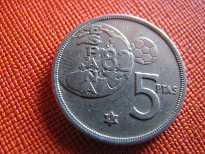 5 PESETAS 1980 HISZPANIA  -wośp156