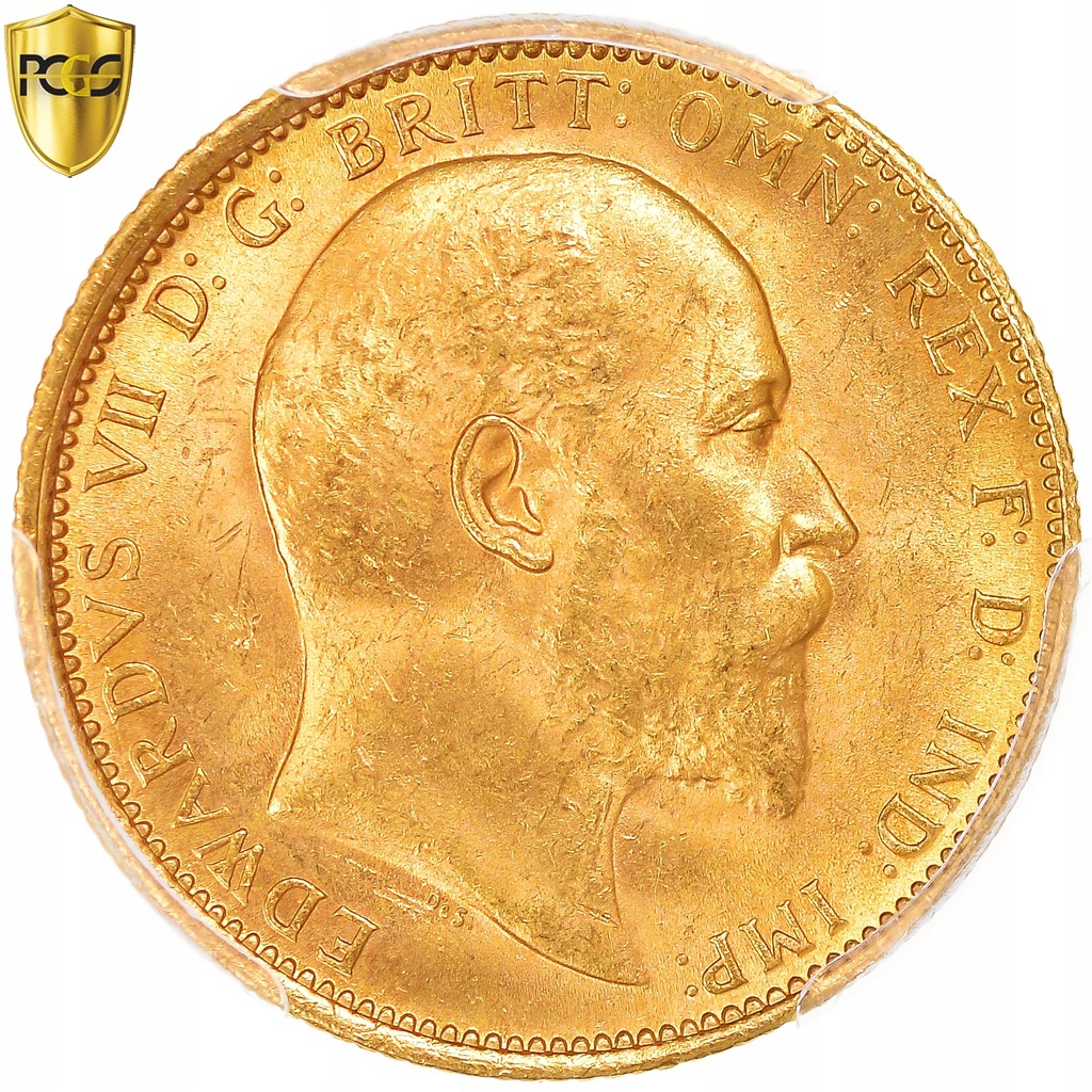 Moneta, Australia, Edward VII, Sovereign, 1907, Sy