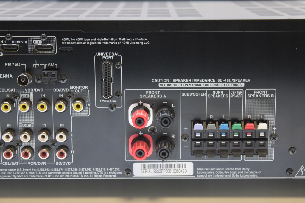Amplituner Onkyo HTR380 5.1 HDMI PILOT GWARANCJA 7671245189