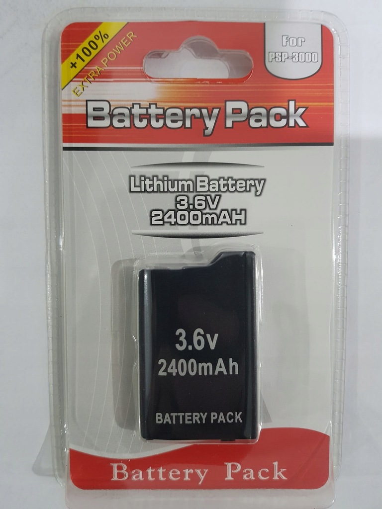 Bateria 2400 mAh PSP Portable Slim 2004 3004 2003
