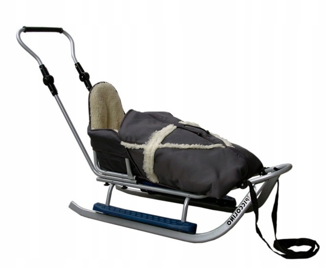 PICCOLINO SREBRNE Sanki SPIWOREK POPYCHACZ OPARCI