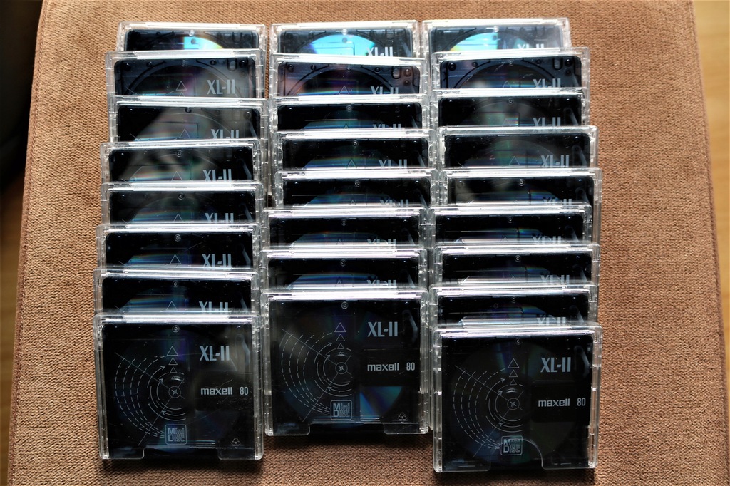 25x minidisc mini disc MAXELL XL-II 80 darmowa wys