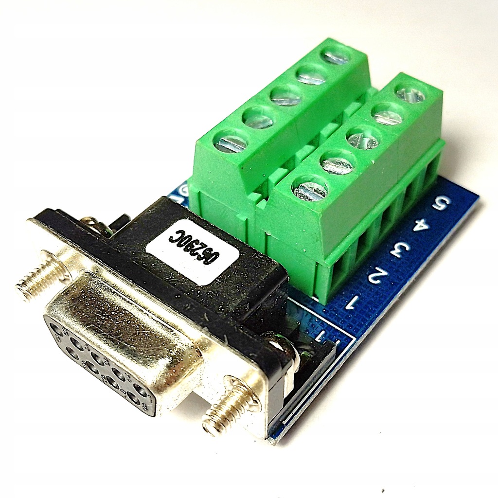 Adapter terminal RS232 DB9 żeński złącze