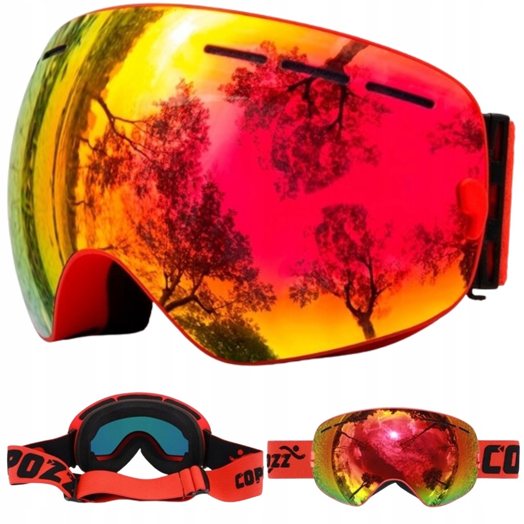 GOGLE OKULARY narciarskie NARTY SNOWBOARD UV-400 kat. 2