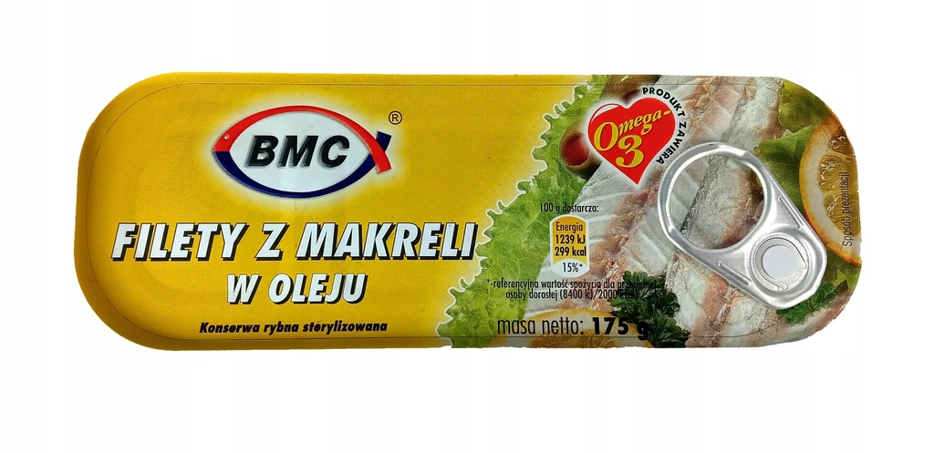 Filety z makreli w oleju BMC 175 g