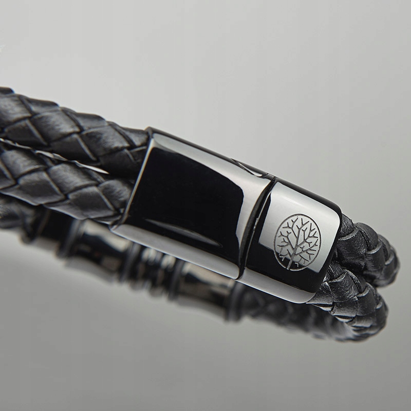 Bransoletka męska ODYSSEY czarny 22-cm