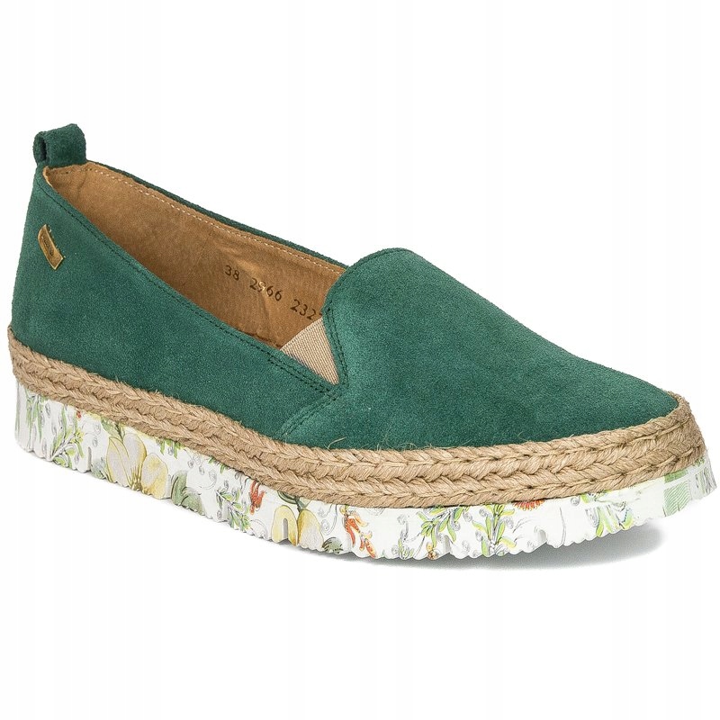 Espadryle buty Maciejka 02966-59 zielony żywy r.37