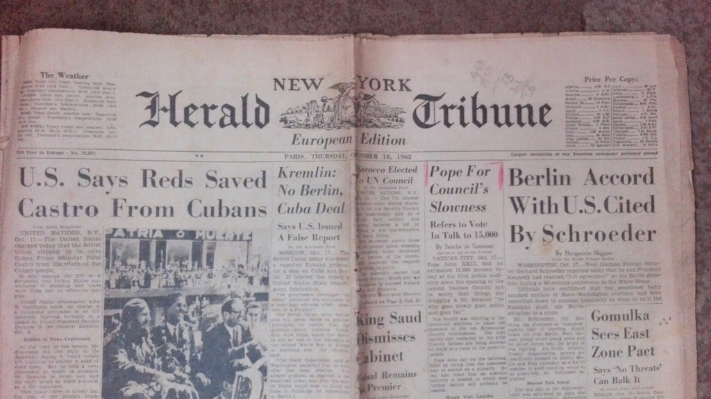 HERALD TRIBUNE OCTOBER 18,1962