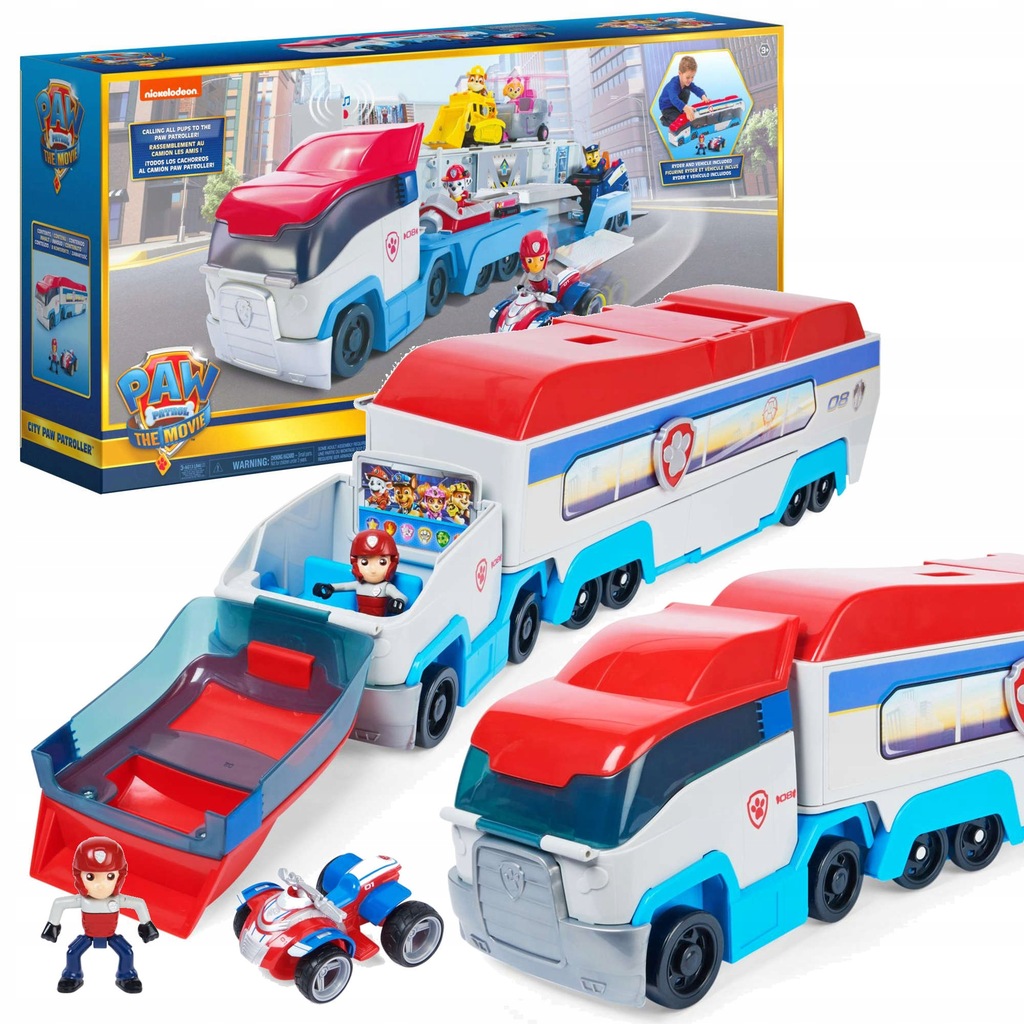 PSI PATROL THE MOVIE PATROLOWIEC TRANSPORTER RYDER
