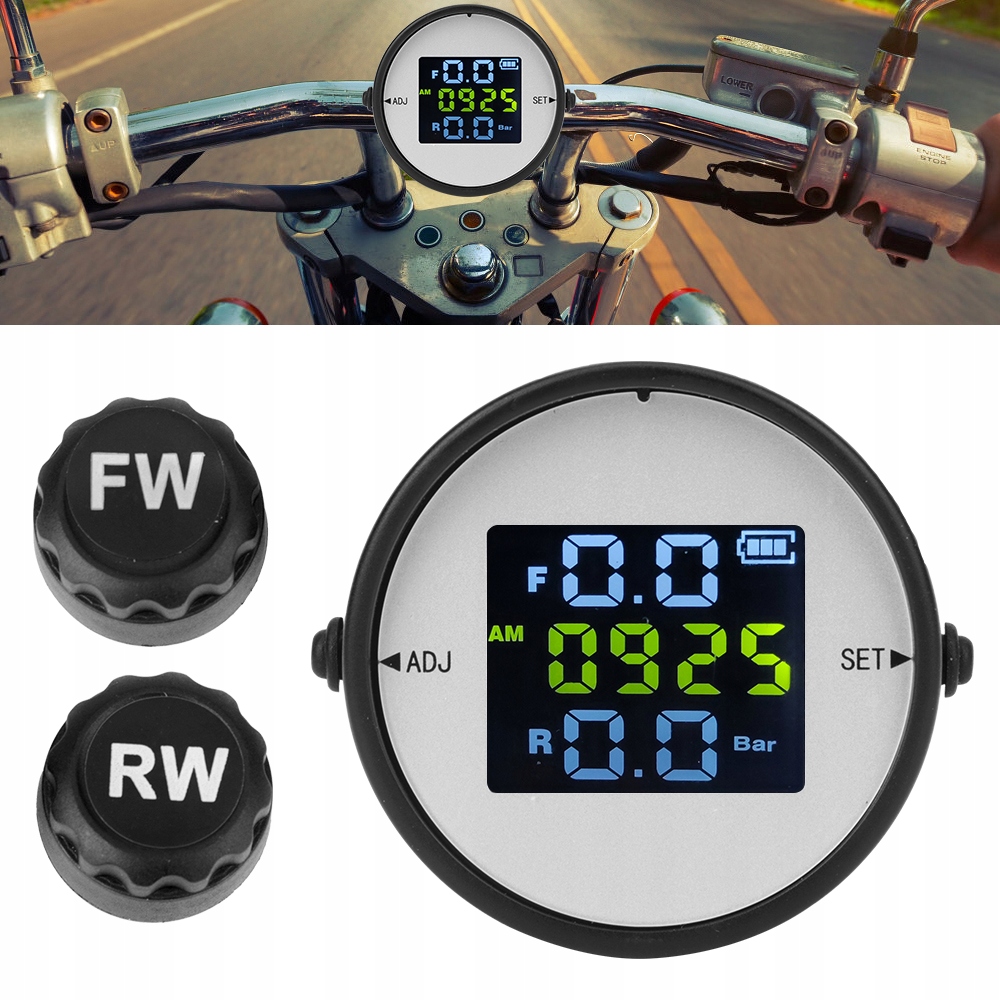 LEEPEE Moto TPMS System monitorowania ciśnienia w