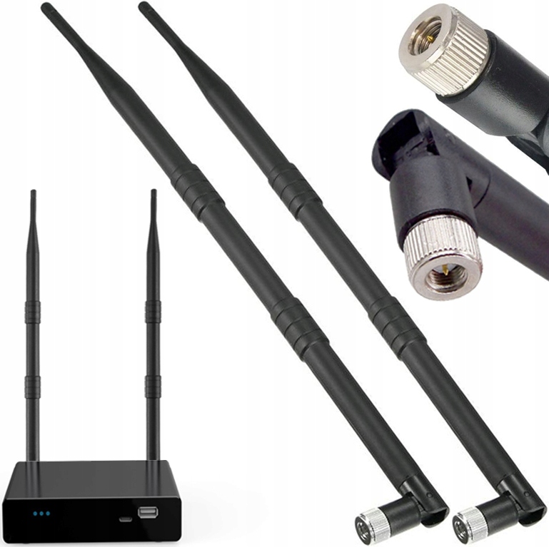 Antenna 4G LTE SMA, 3G/4G, 10-12 DBi, Con Doppio Connettore SMA, Per Router - Foto 5