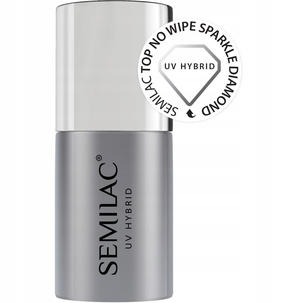 SEMILAC TOP NO WIPE SPARKLE DIAMOND 7 ML