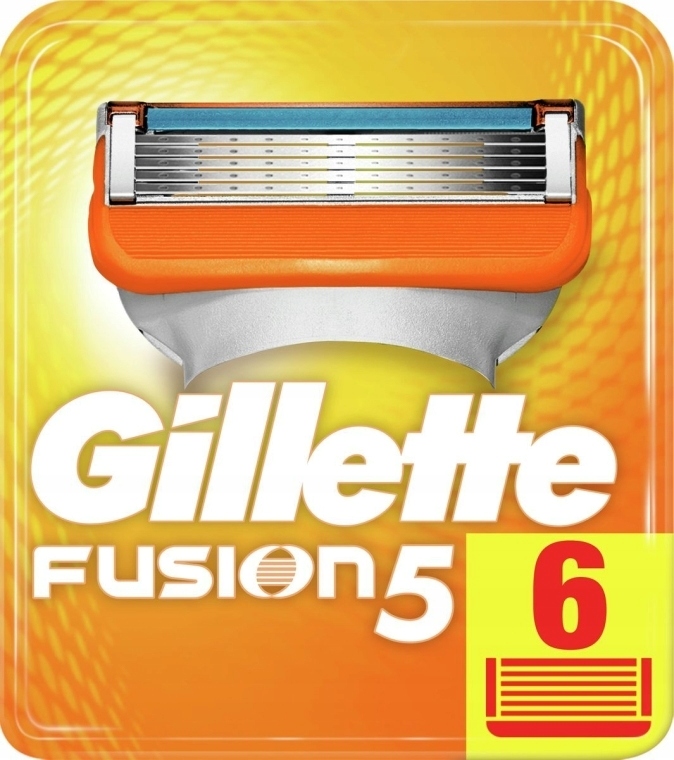 Wymienne wkłady do maszynki, 6 szt. Gillette Fusion 6 szt.