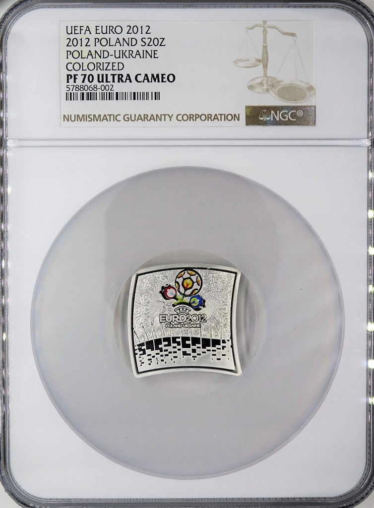 OO 20 zł 2012 Euro UEFA - NGC PF70 MAX
