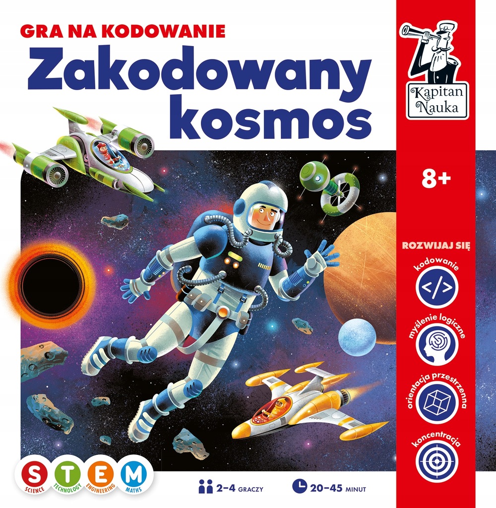 GRA NA KODOWANIE. ZAKODOWANY KOSMOS. KAPITAN NAUKA