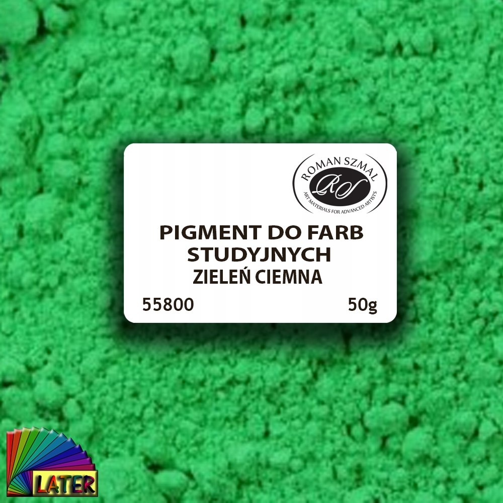 Pigment studyjny zieleń ciemna 50g 55800 od Later
