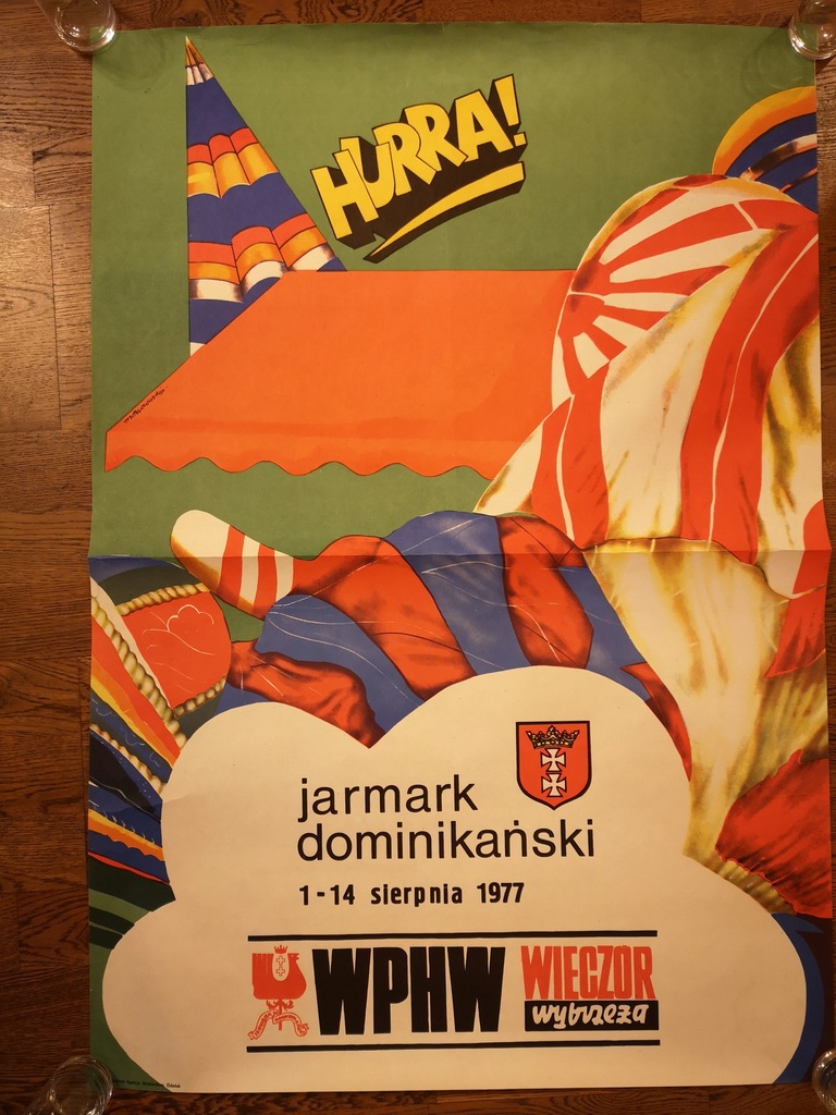 Plakat Jarmark Dominikański Gdańsk 1977r