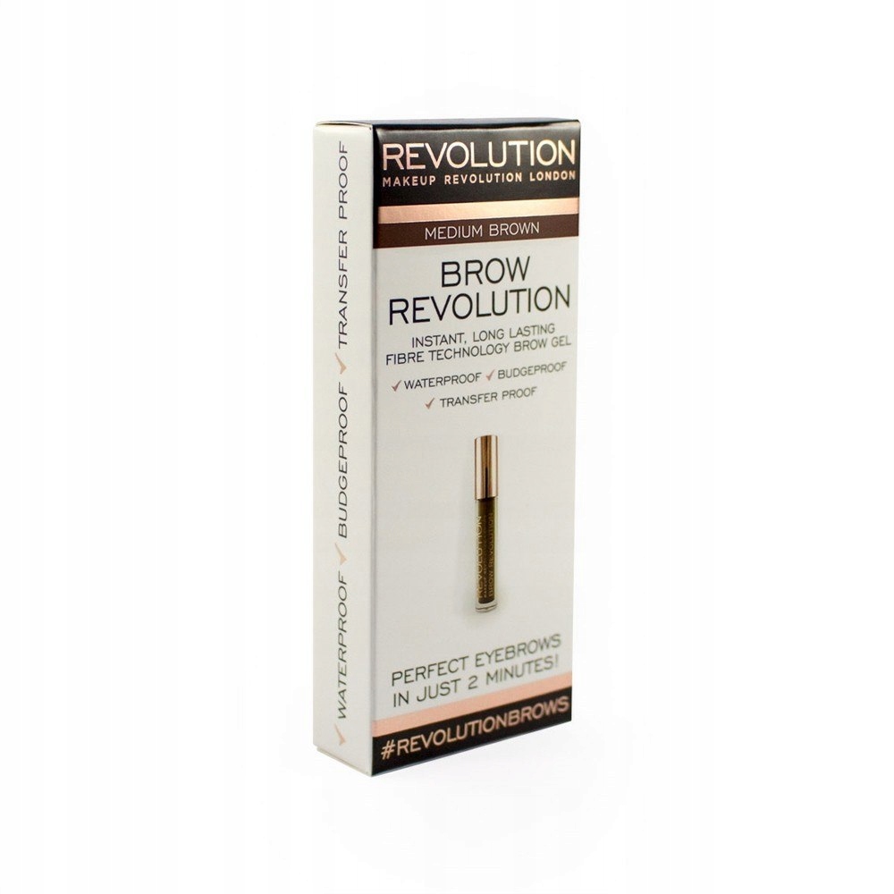 Makeup Revolution Żel do brwi Medium Brown 3.8g