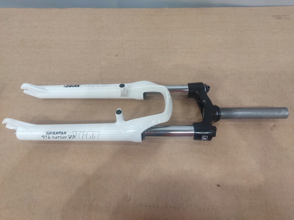 Amortyzator rowerowy SR SUNTOUR XCM- RL biały/Długość rury sterowej 250 mm