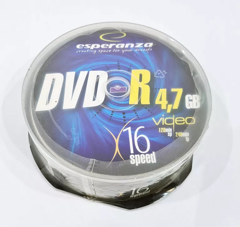 ZESTAW PŁYT DVD DVD-R 4,7GB 25SZT