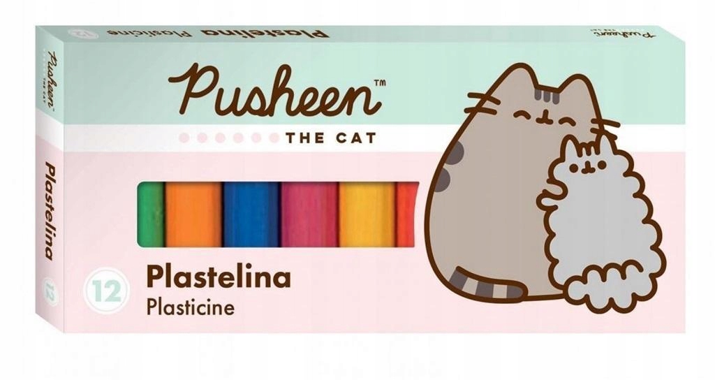 PLASTELINA 12 KOLORÓW PUSHEEN BAMBINO, ST-MAJEWSKI