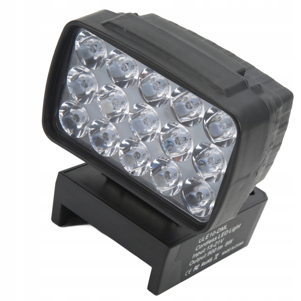 8W 900LM Cordless SMD LED Work Light Lampa