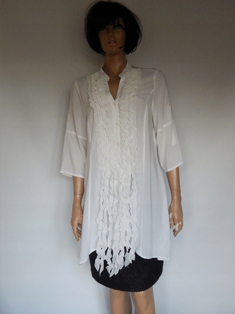 KAPPAHL biała dłuższa bluzka / mini sukienka 44