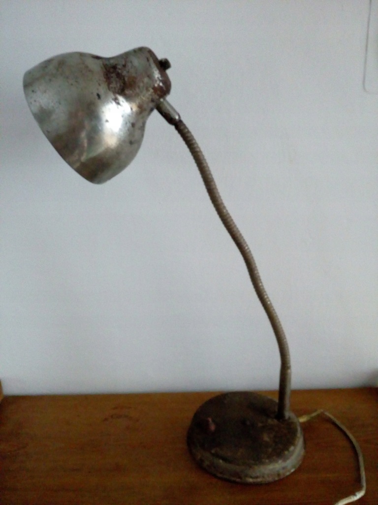 Stara lampa biurkowa PRL