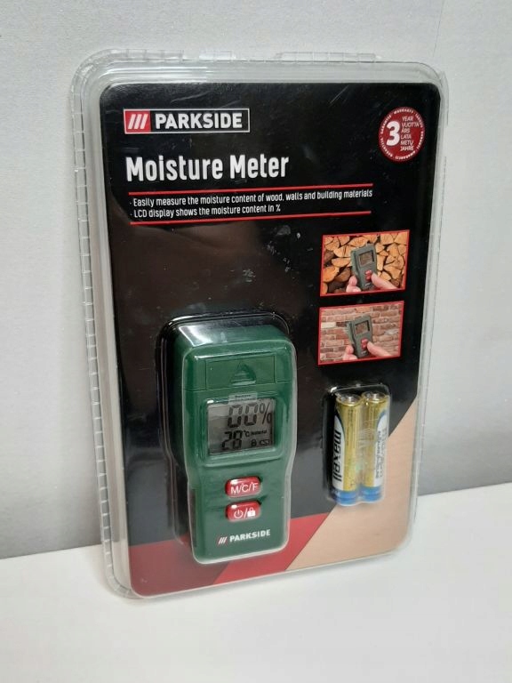 PARKSIDE MOISTURE METER MIERNIK WILGOTNOŚCI 9403907293 oficjalne archiwum Allegro