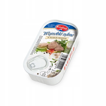 EVRAFISH wątróbki rybne w tłuszczu własnym 115 g
