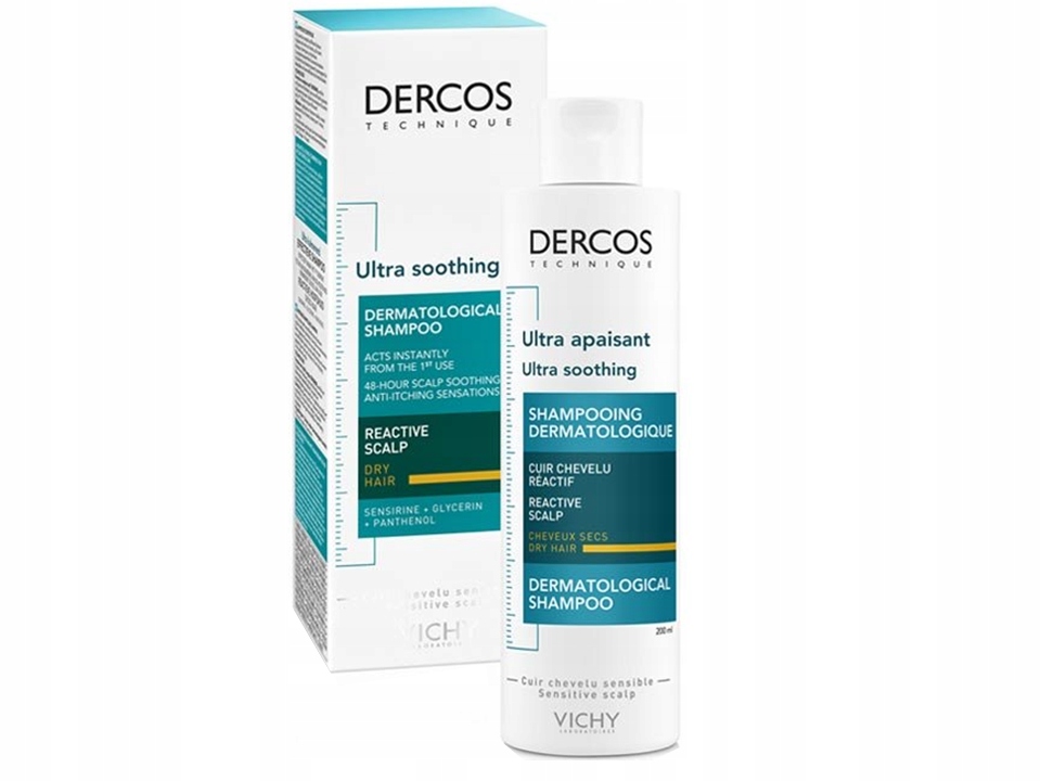 VICHY Dercos SZAMPON ULTRAKOJĄCY WŁOSY SUCHE 200ML