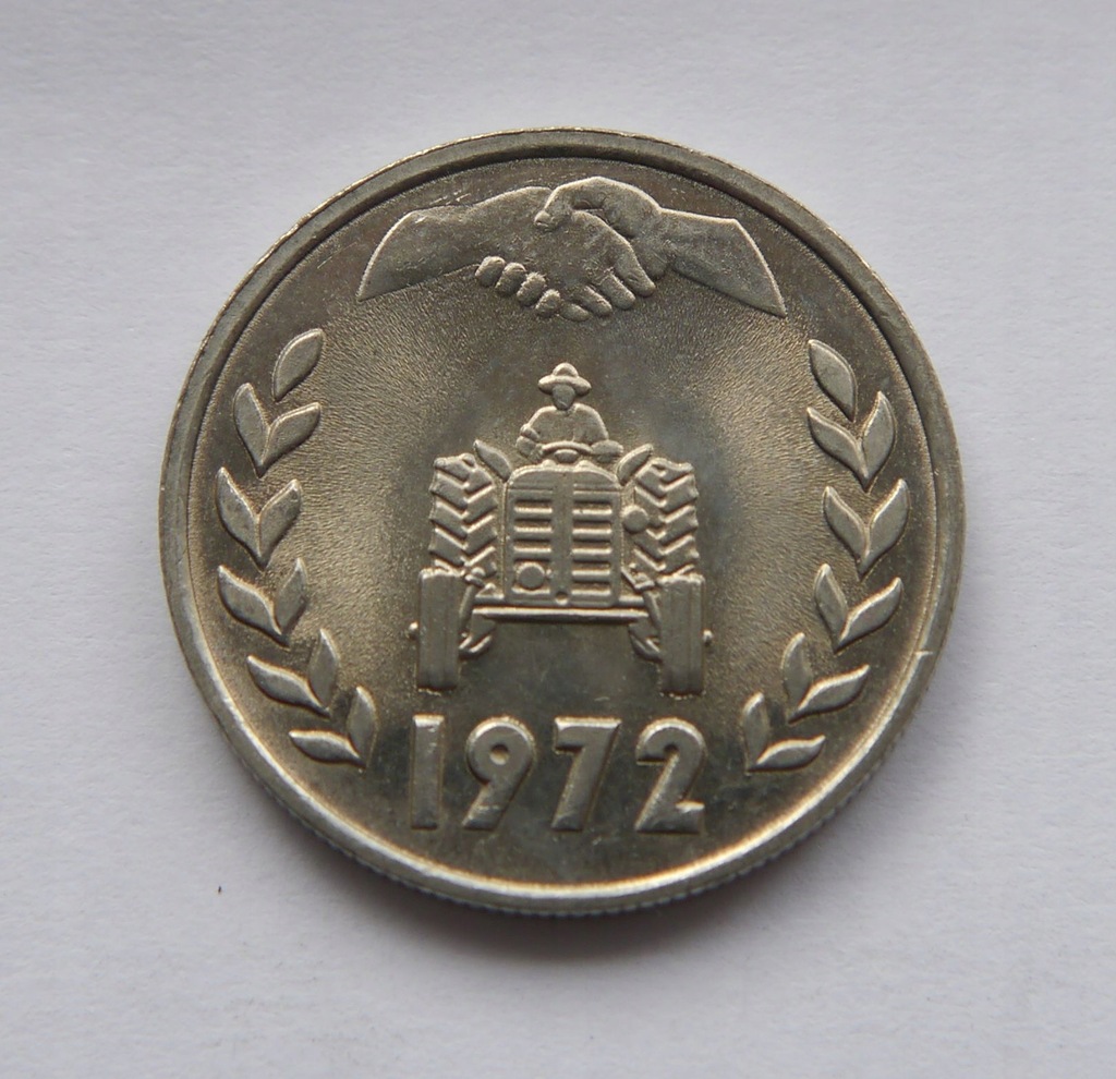 ALGIERIA 1 DINAR 1972 FAO MENNICZA STUTTGART OD 1