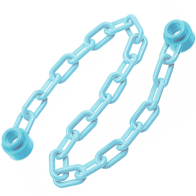 LEGO - 30104, łańcuch, ciemnoszary (trans-light blue)