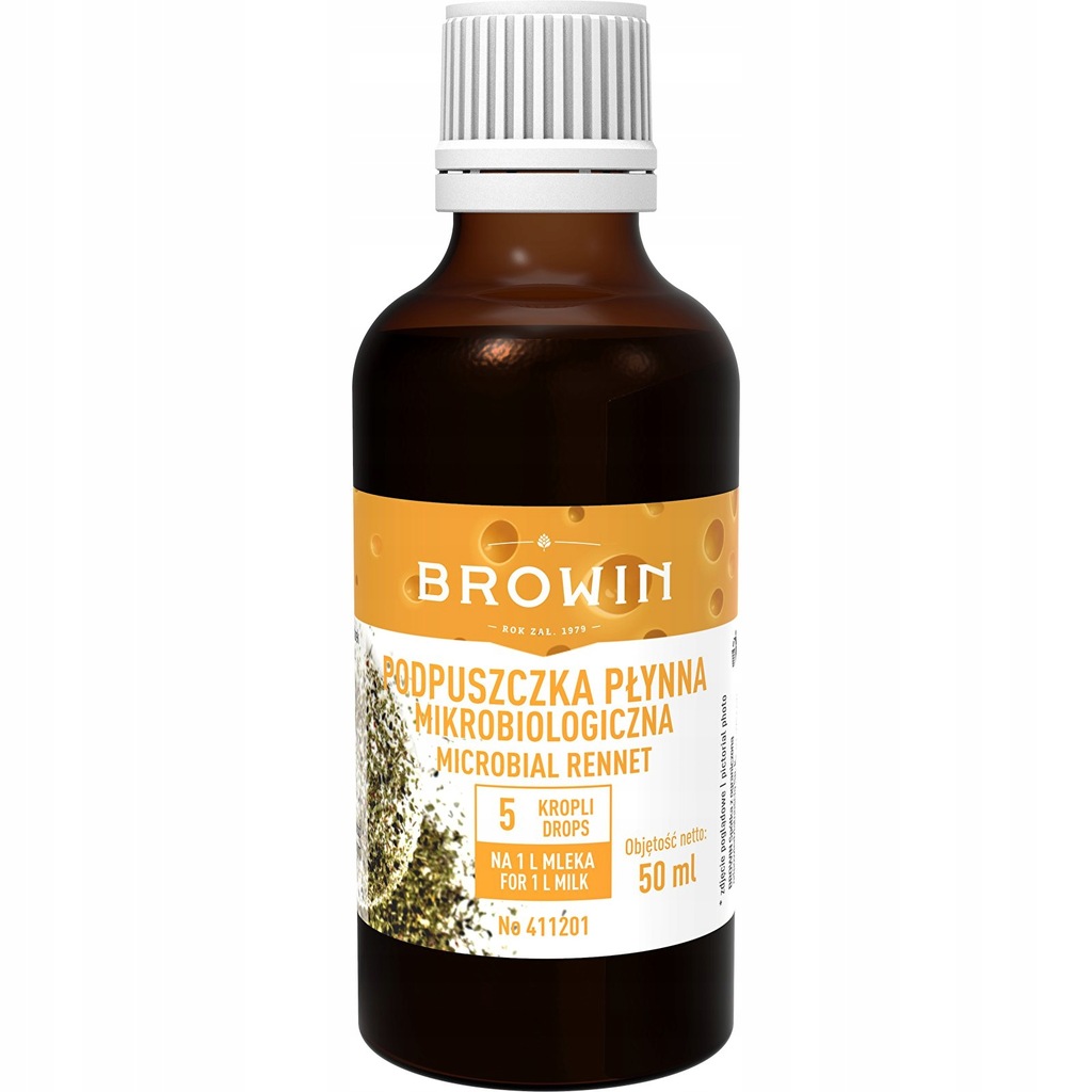 Podpuszczka naturalna płynna do sera Browin 50ml