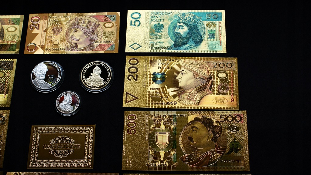 Купить НАБОР банкнот с покрытием из 24-каратного золота!: отзывы, фото, характеристики в интерне-магазине Aredi.ru