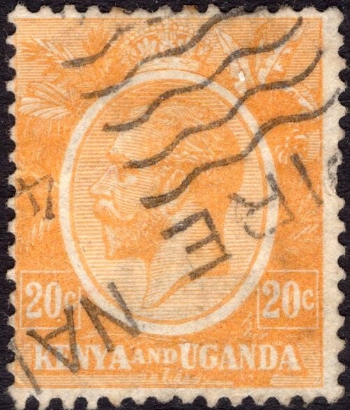 kol.bryt.Kenya&Uganda KGV 20 c.