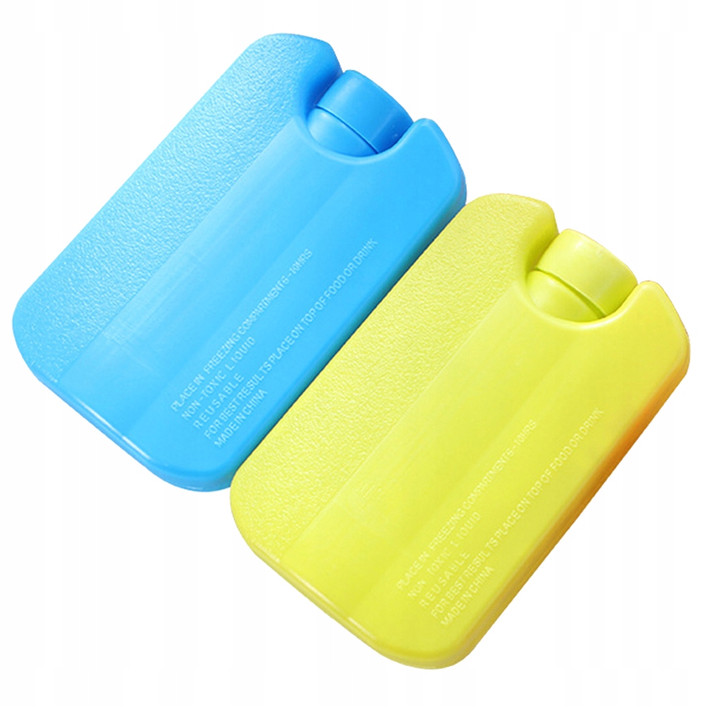 2szt Cool Coolers Slim Lunch Ice Packs Multicolor