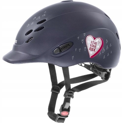 KASK JEŹDZIECKI UVEX ONYXX r. 49/54 GLAMOUR BLACK