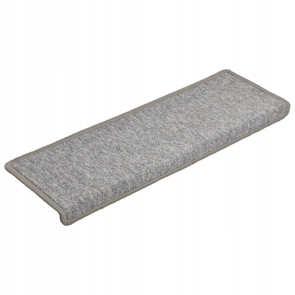 vidaXL Nakładki na schody, 15 szt., 65x21x4 cm, jasnoszare