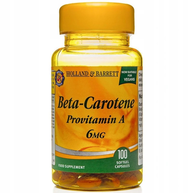 HOLLAND&BARRETT BETACAROTENE 100C WZROK SKÓRA 9932514157 oficjalne