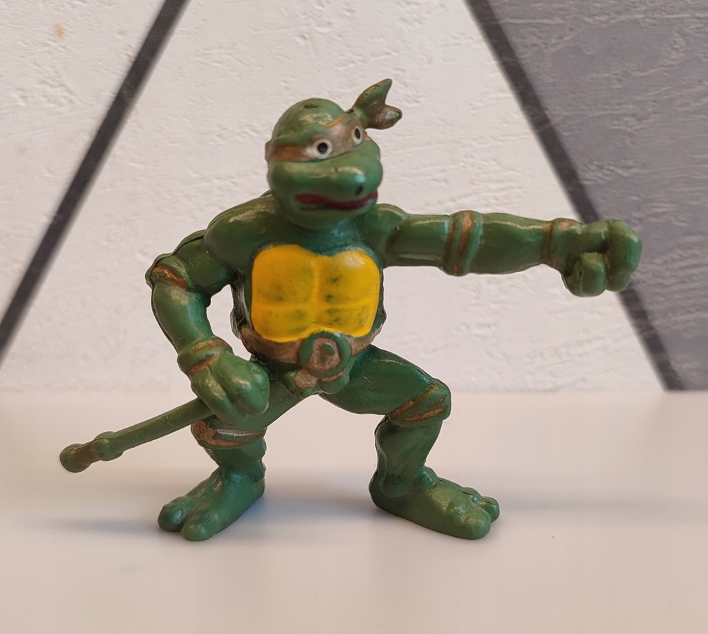 Donatello Żółw Ninja Gumowa Figurka Bootleg lata 80-te