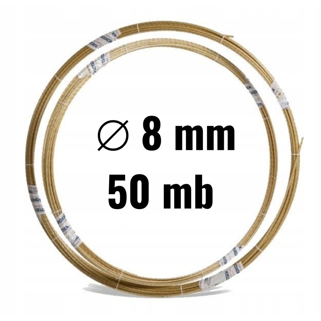 PRĘT KOMPOZYTOWY ZBROJENIOWY ŻEBROWANY WŁÓKNO SZKLANE GFRP fi 8 mm 50 mb